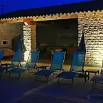 Mas Piralet Ardeche En Pierre Piscine 6*12 Pool House Equipe 호텔 Le Garn